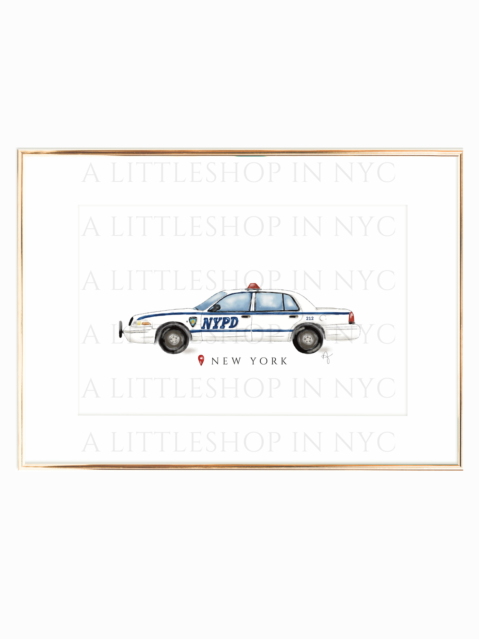 NYPD Car Print