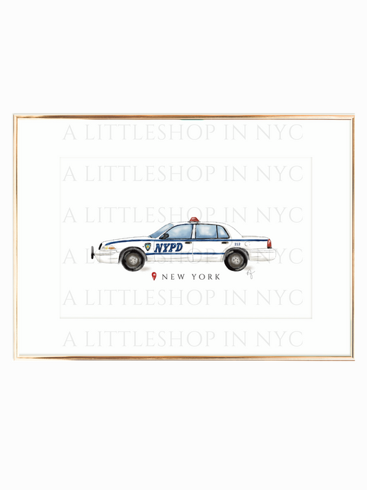NYPD Car Print