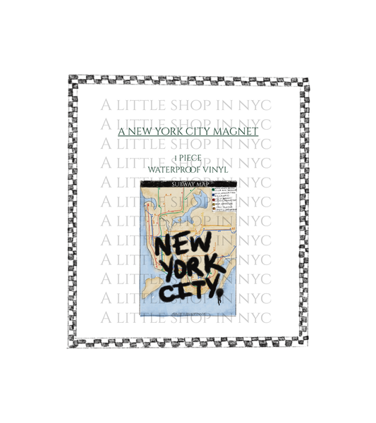 NYC Map Magnet