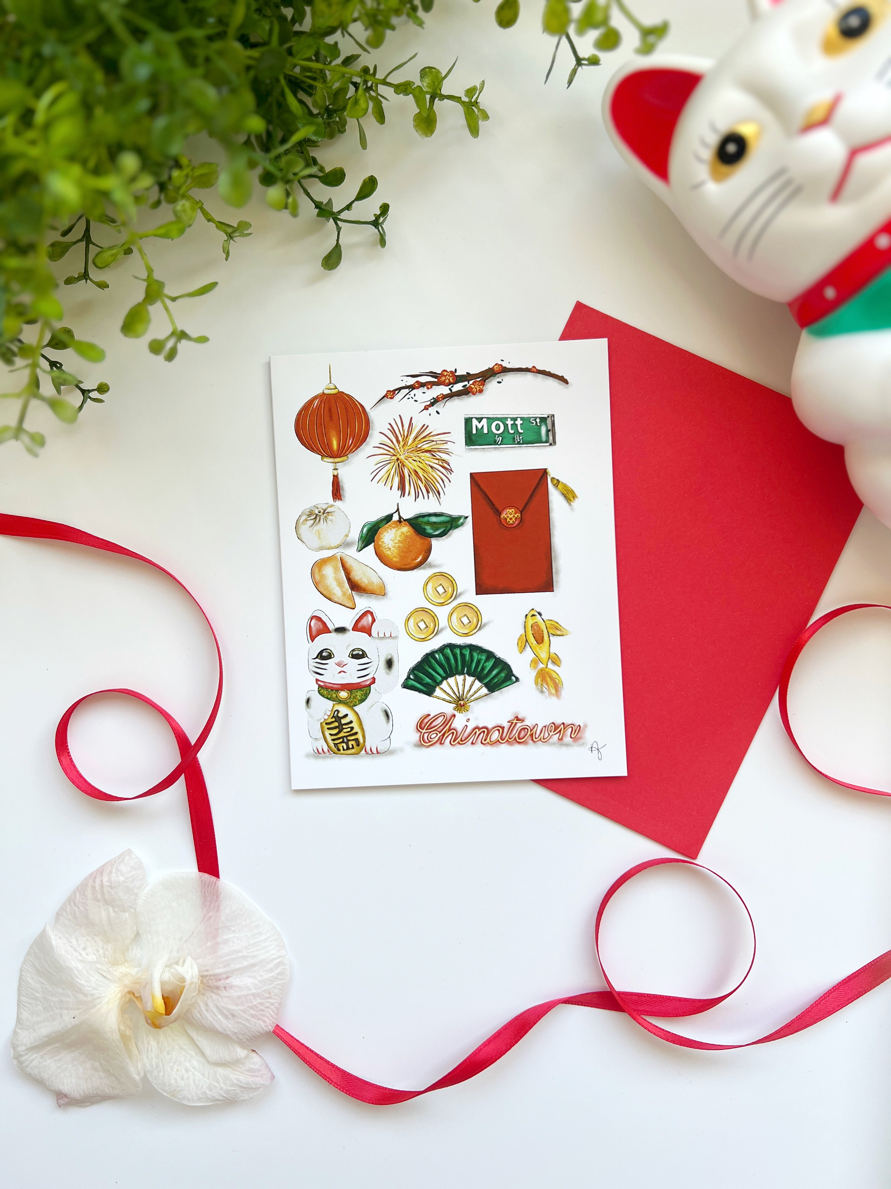 Holiday Chinatown Card