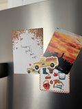 Fall Taxi Truck Magnet