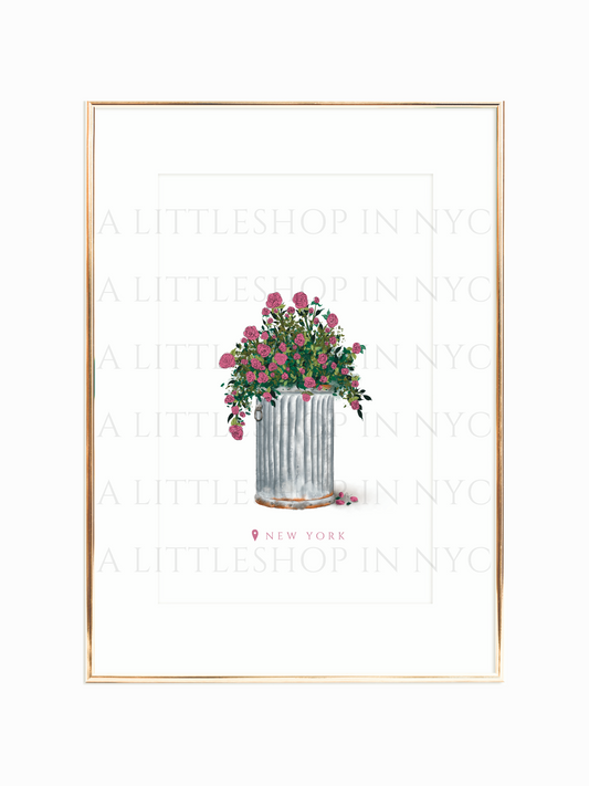 Trash of Florals Print