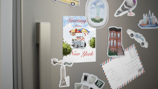 Hot Dog Stand Postcard