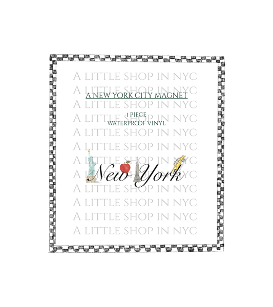 New York Text Magnet