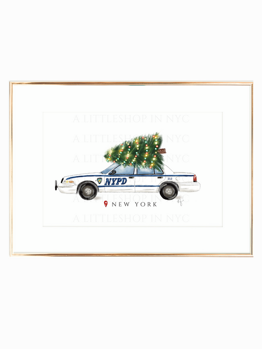 Festive NYPD Print