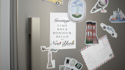 Fly Me To New York Magnet