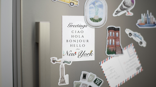 Fly Me To New York Magnet
