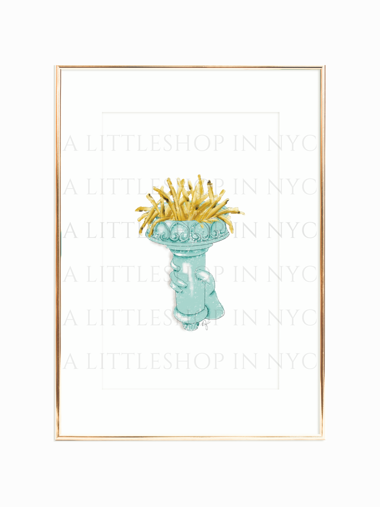 The Statue of Fries Print