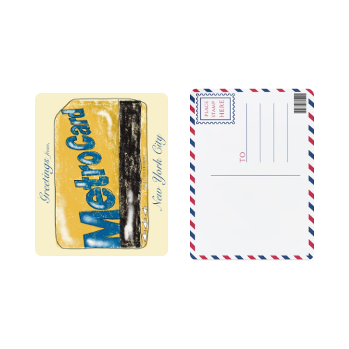 NYC Metrocard Postcard
