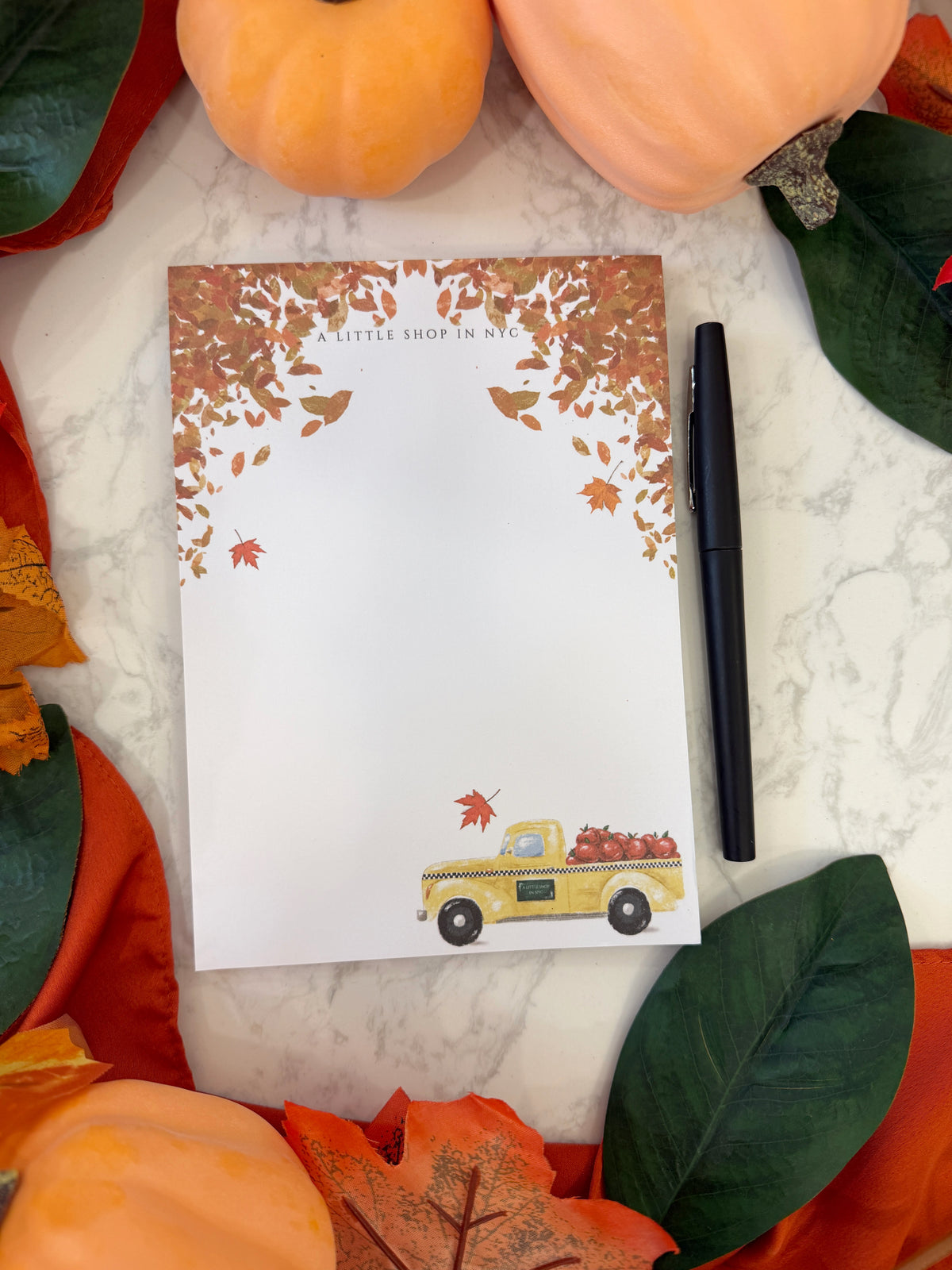 Large Notepad Fall Taxi Truck
