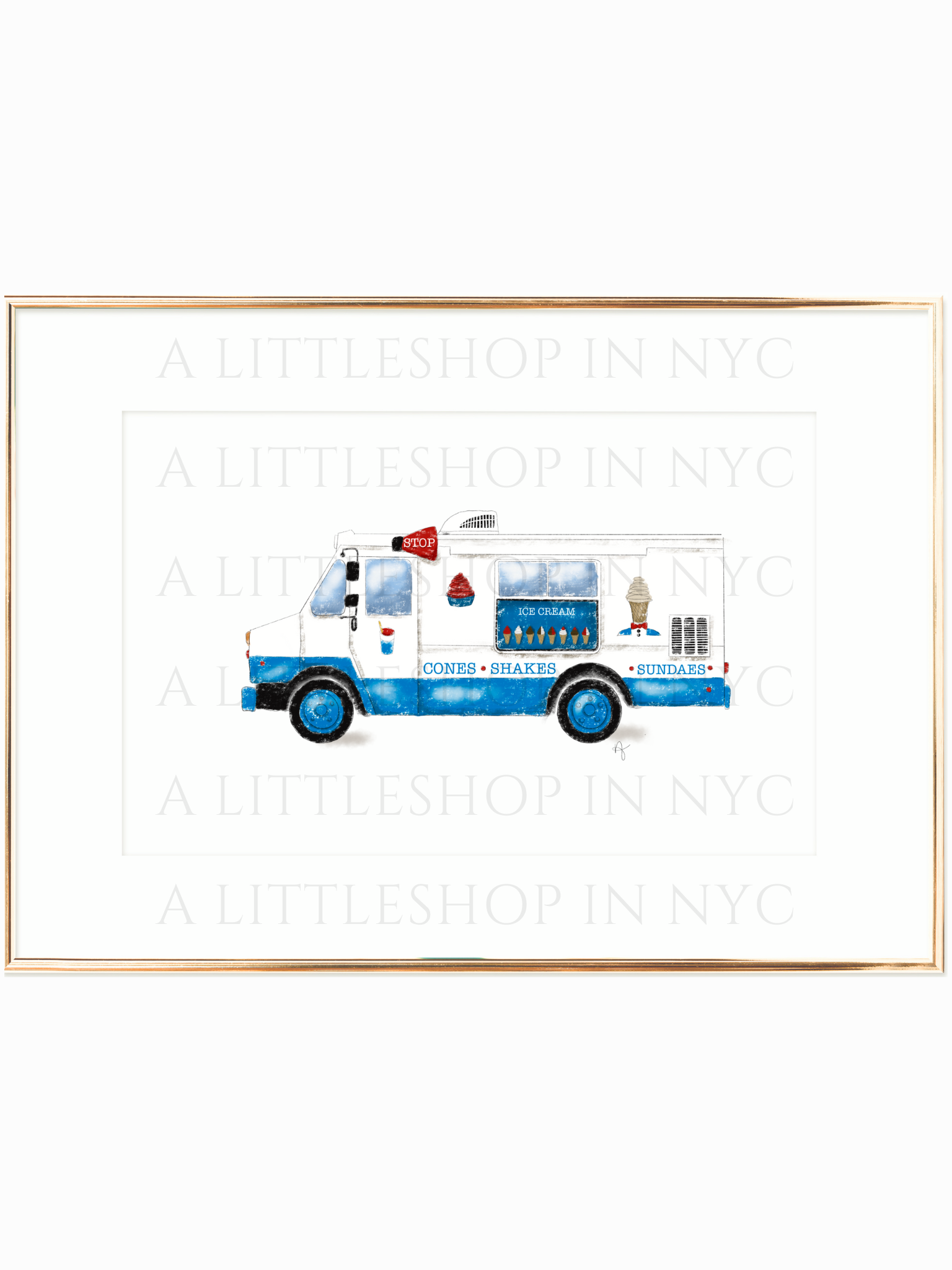 NYC Ice Cream Truck Print