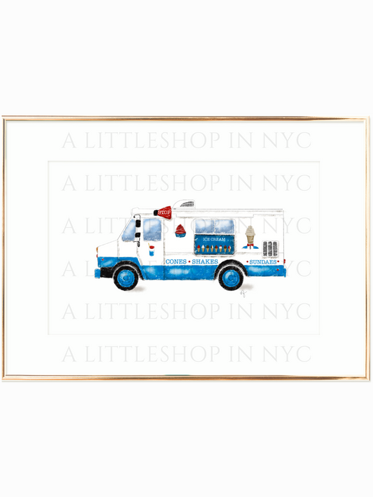NYC Ice Cream Truck Print