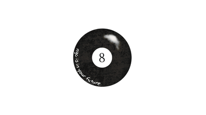 8 Ball Luggage Sticker