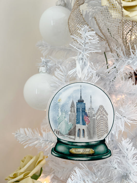 New York Snow Globe Ornament