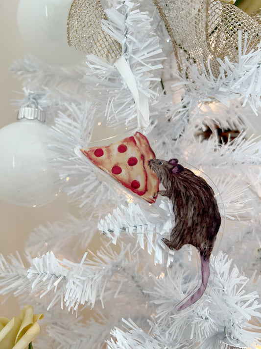 Pizza Rat Ornament