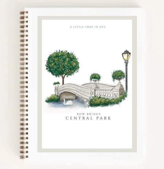 Bow Bridge Spiral Notebook