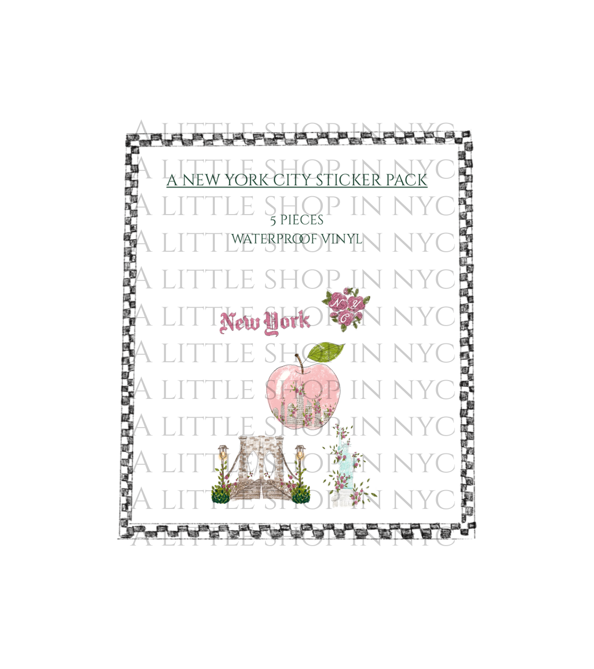 Pink Apple Sticker Pack