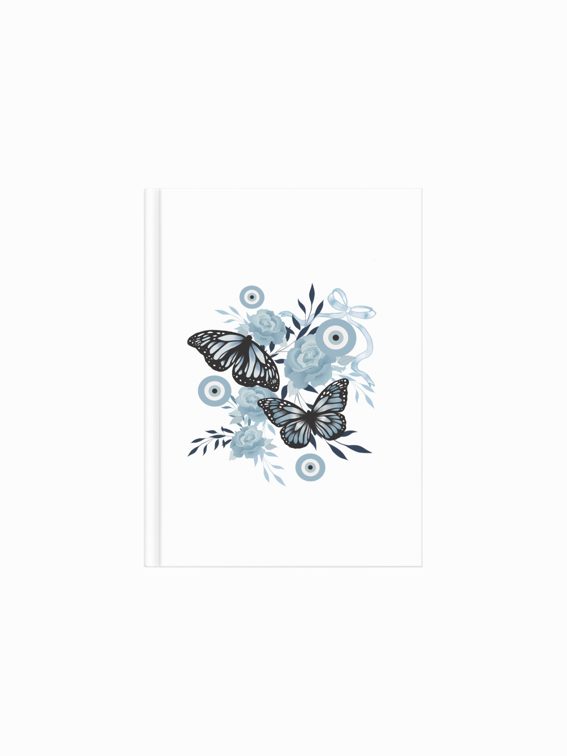 Floral Blue Butterflies Journal