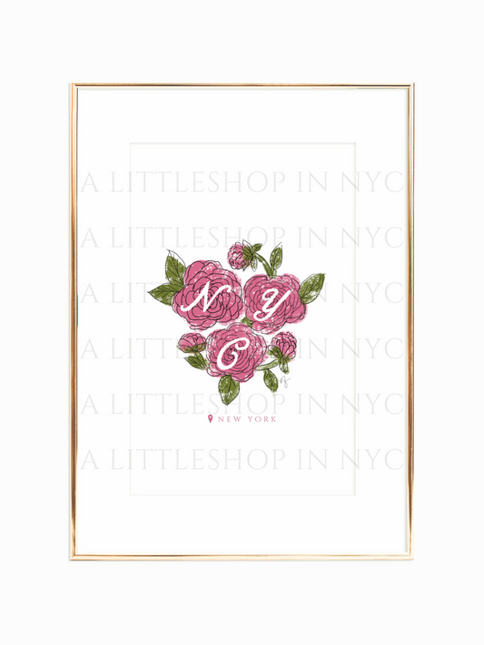 NYC Florals Print