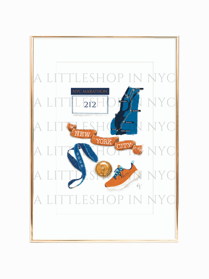 NYC Marathon Print