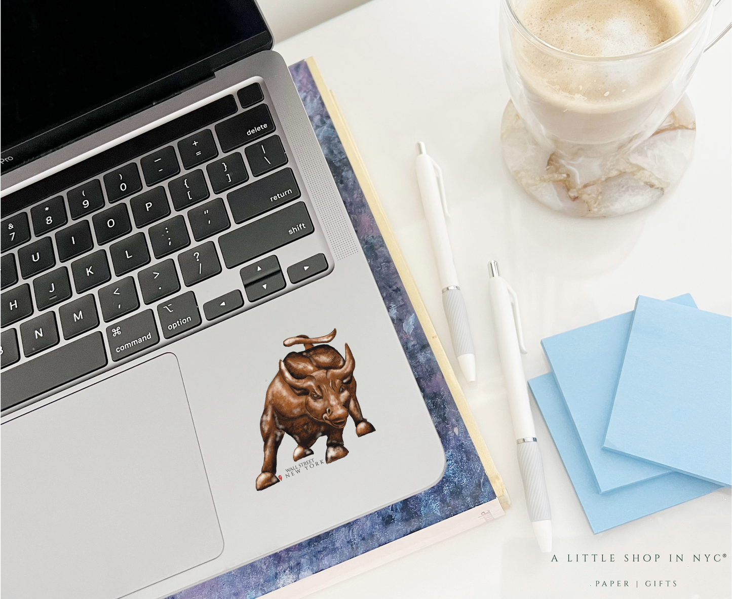 Wall St. Bull Sticker