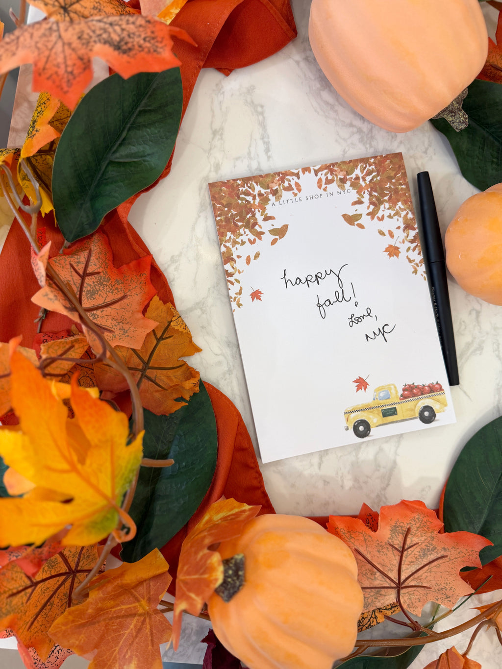 Large Notepad Fall Taxi Truck