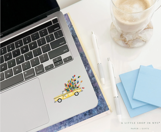 Festive Present Taxi Sticker