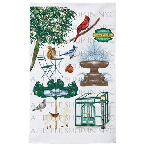 Bryant Park Tea Towel