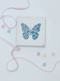 Mini Canvas Butterfly Blue II