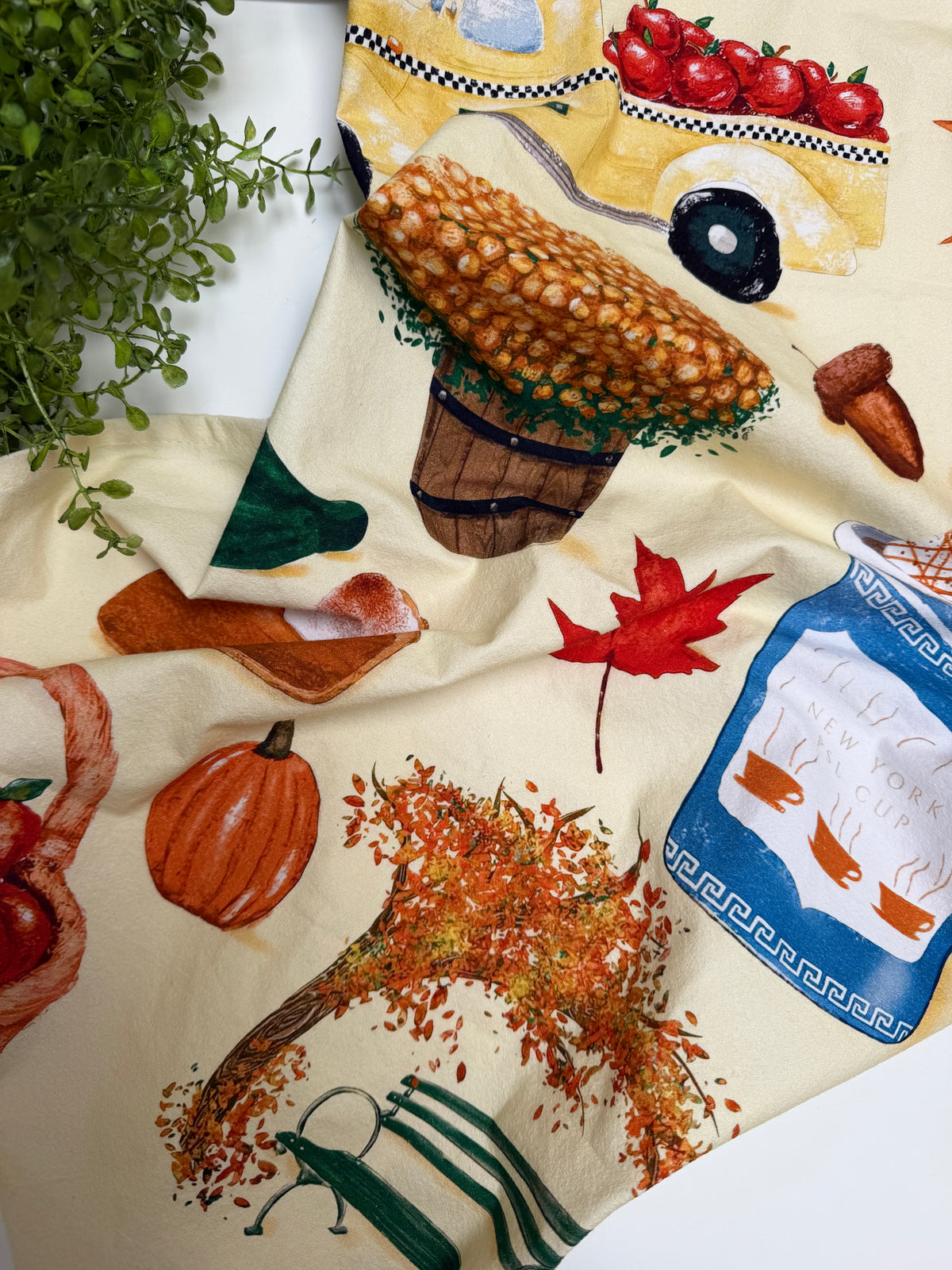 Fall in NYC Tea Towel