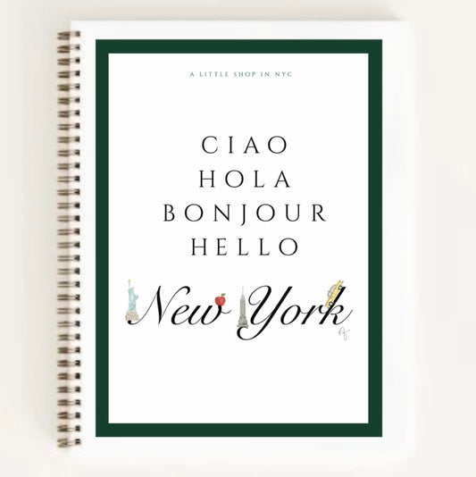 Hello New York Spiral Notebook