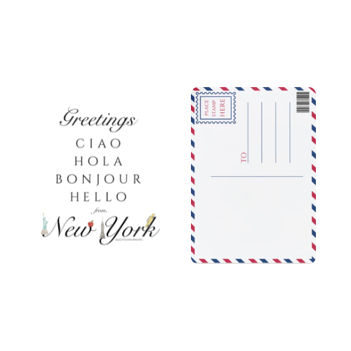 Hello New York Postcard