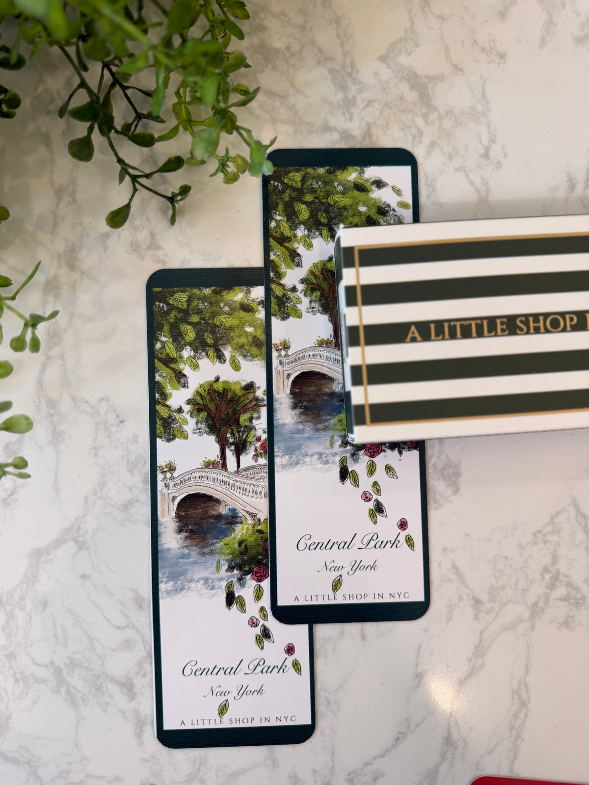 Bow Bridge Central Park Bookmark 2 pack