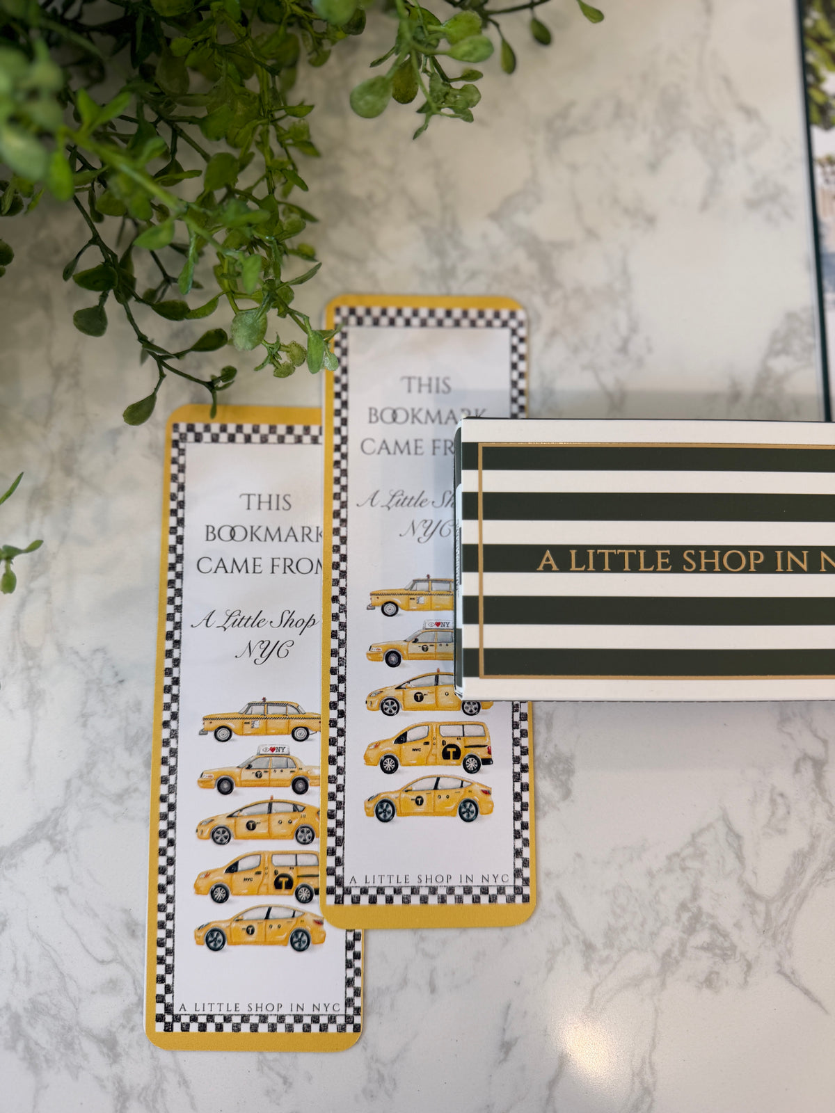 Taxi Bookmark 2 pack