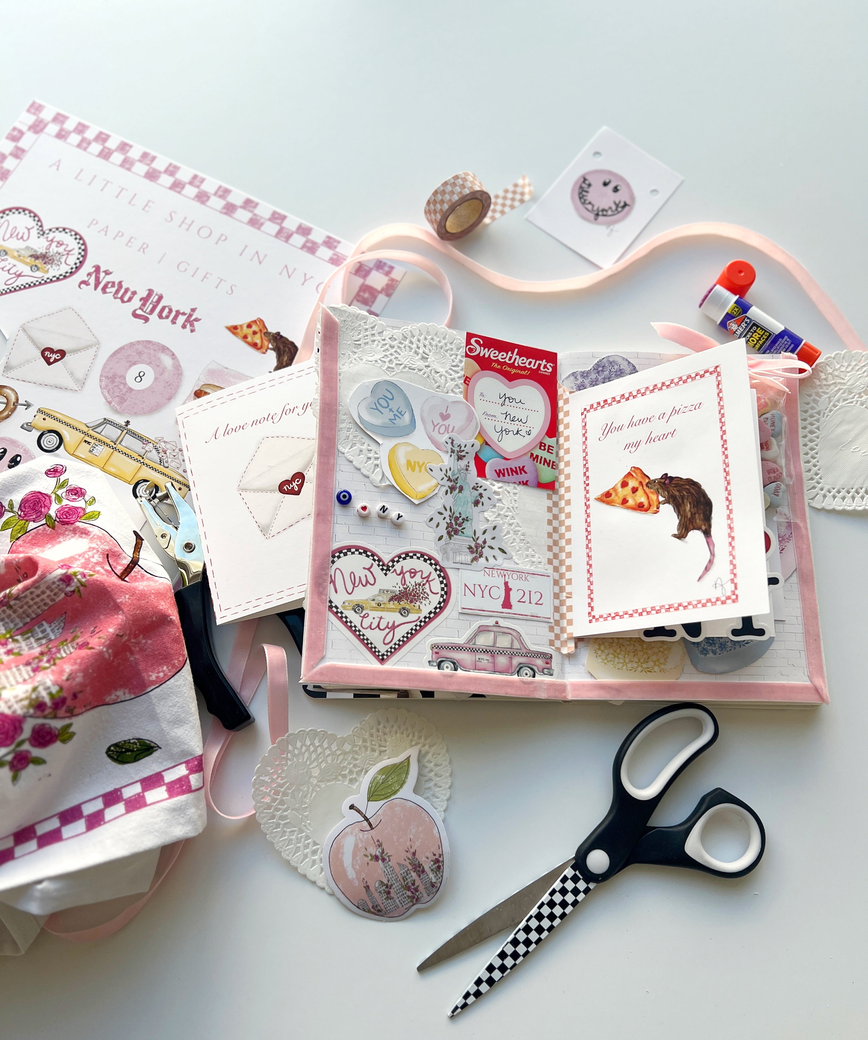 Pizza My Heart Rat Card