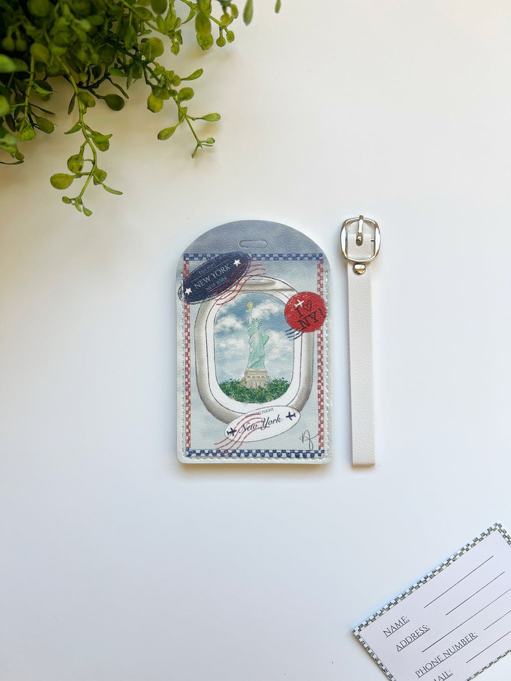 Airplane View Luggage tag