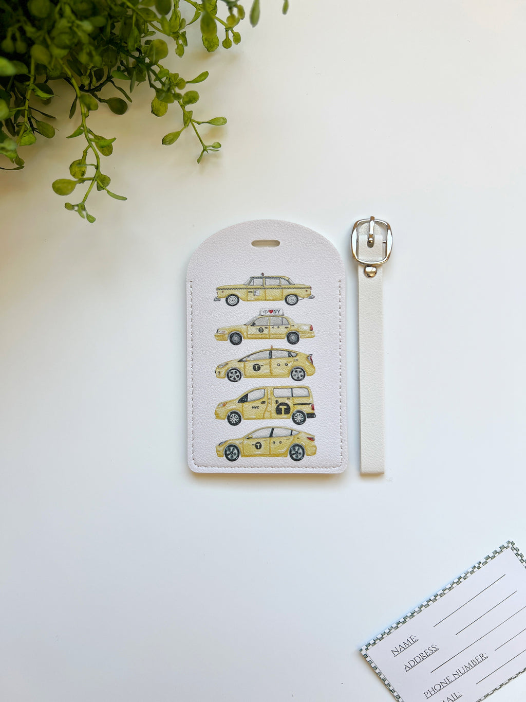 The New York Taxi Luggage tag