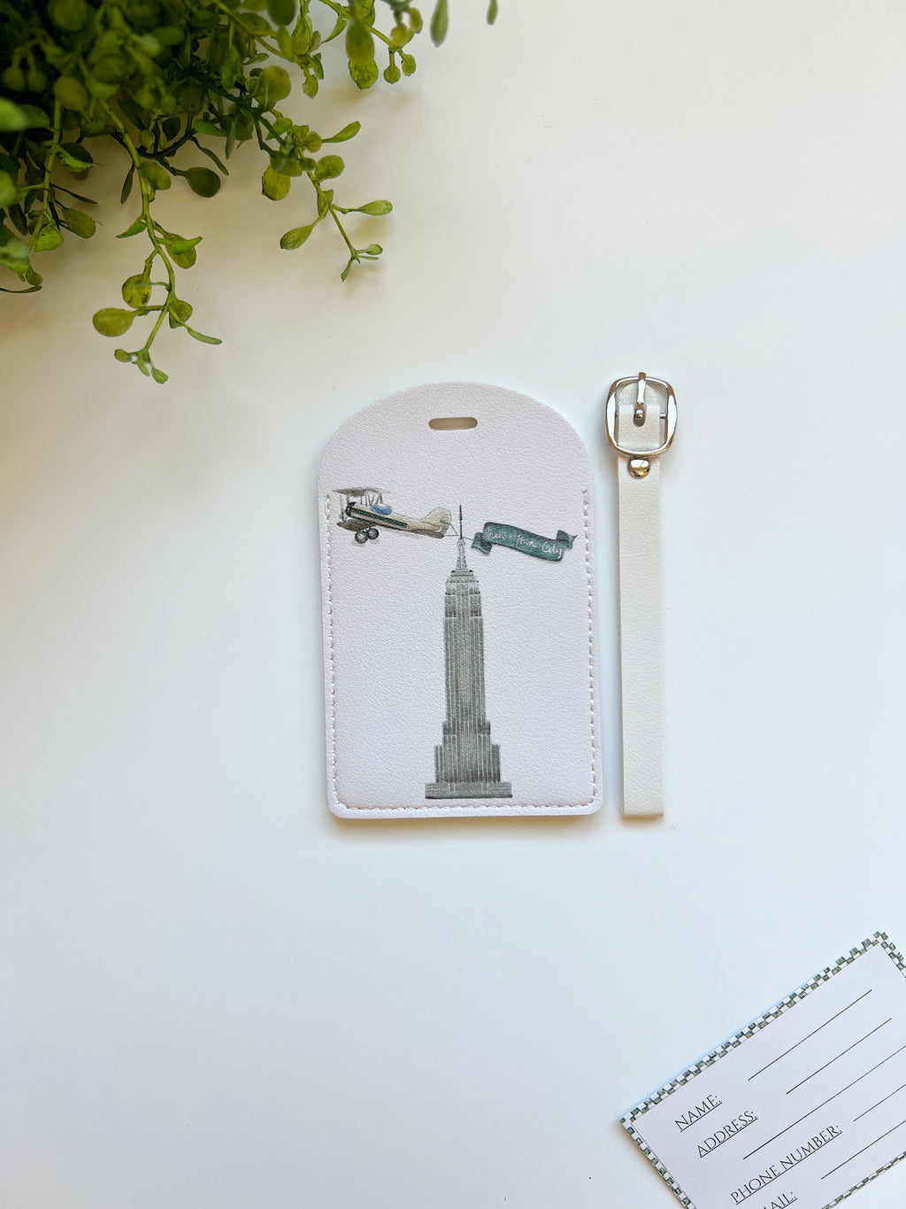 Fly me to New York Luggage tag