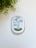 Airplane View Luggage Sticker