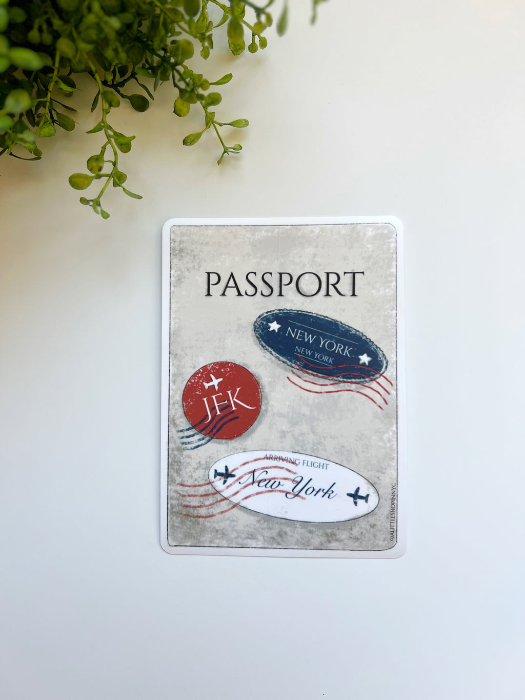 Passport Cover Luggage Sticker