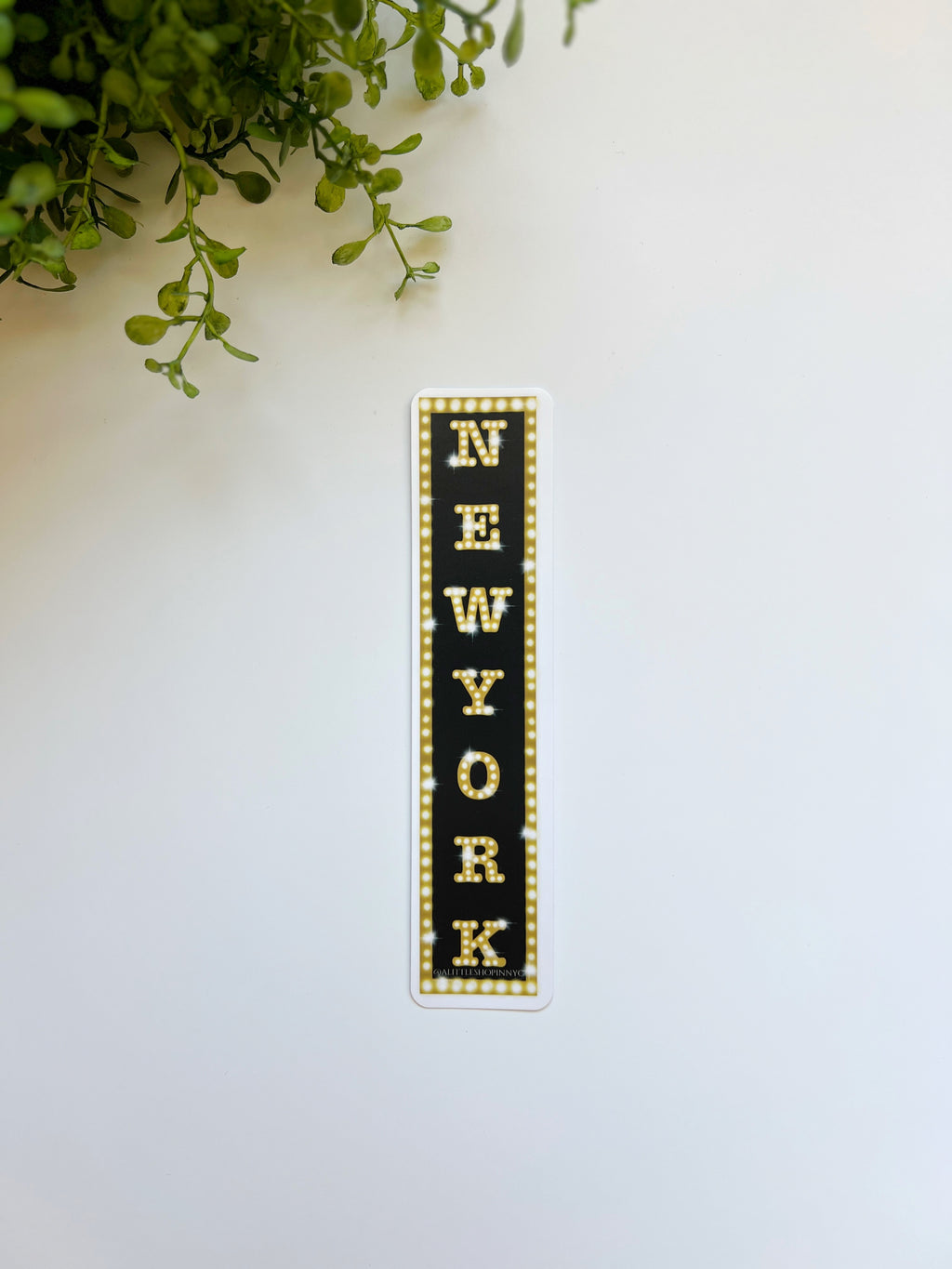 New York Lights Luggage Sticker