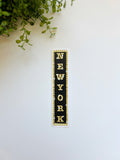 New York Lights Luggage Sticker