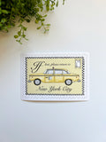 Classic Taxi Luggage Sticker