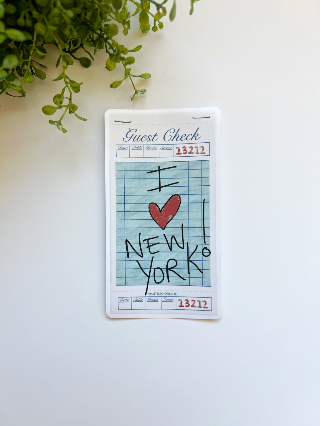 Guest Check Luggage Sticker