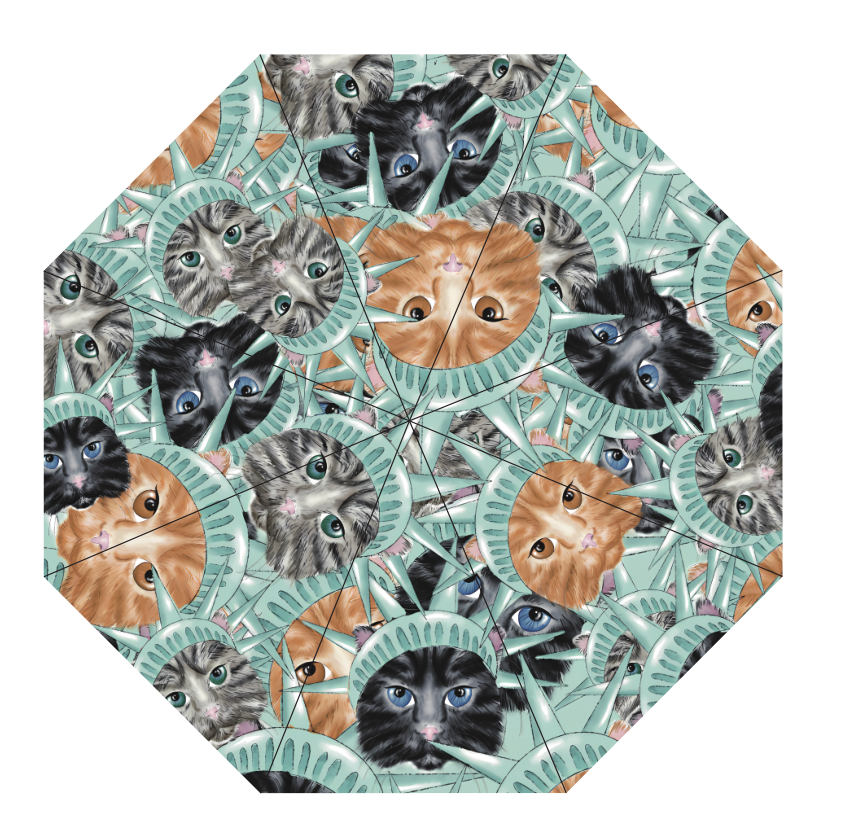 Cat-Tue of Liberty Umbrella