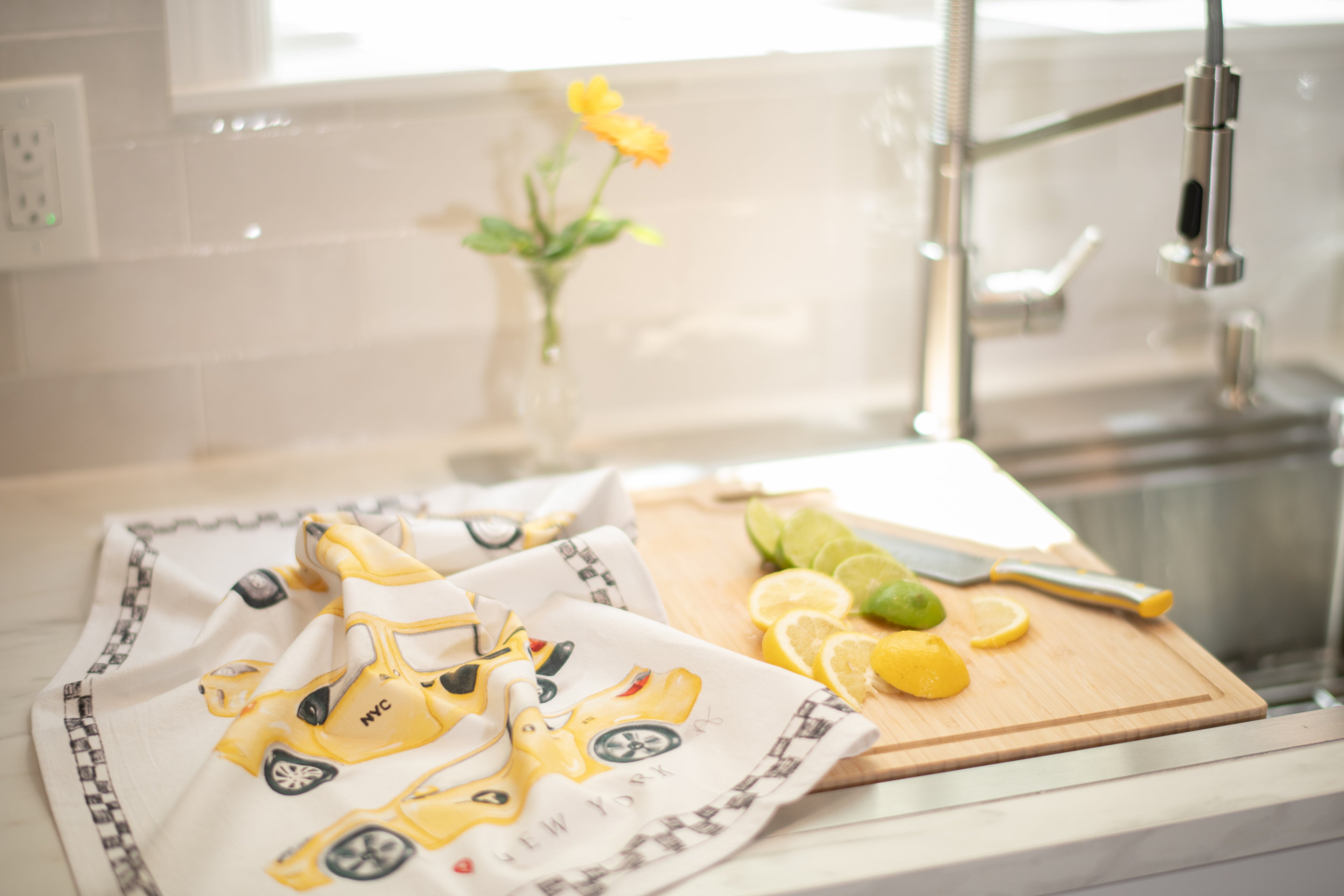 The New York Taxi Tea Towel