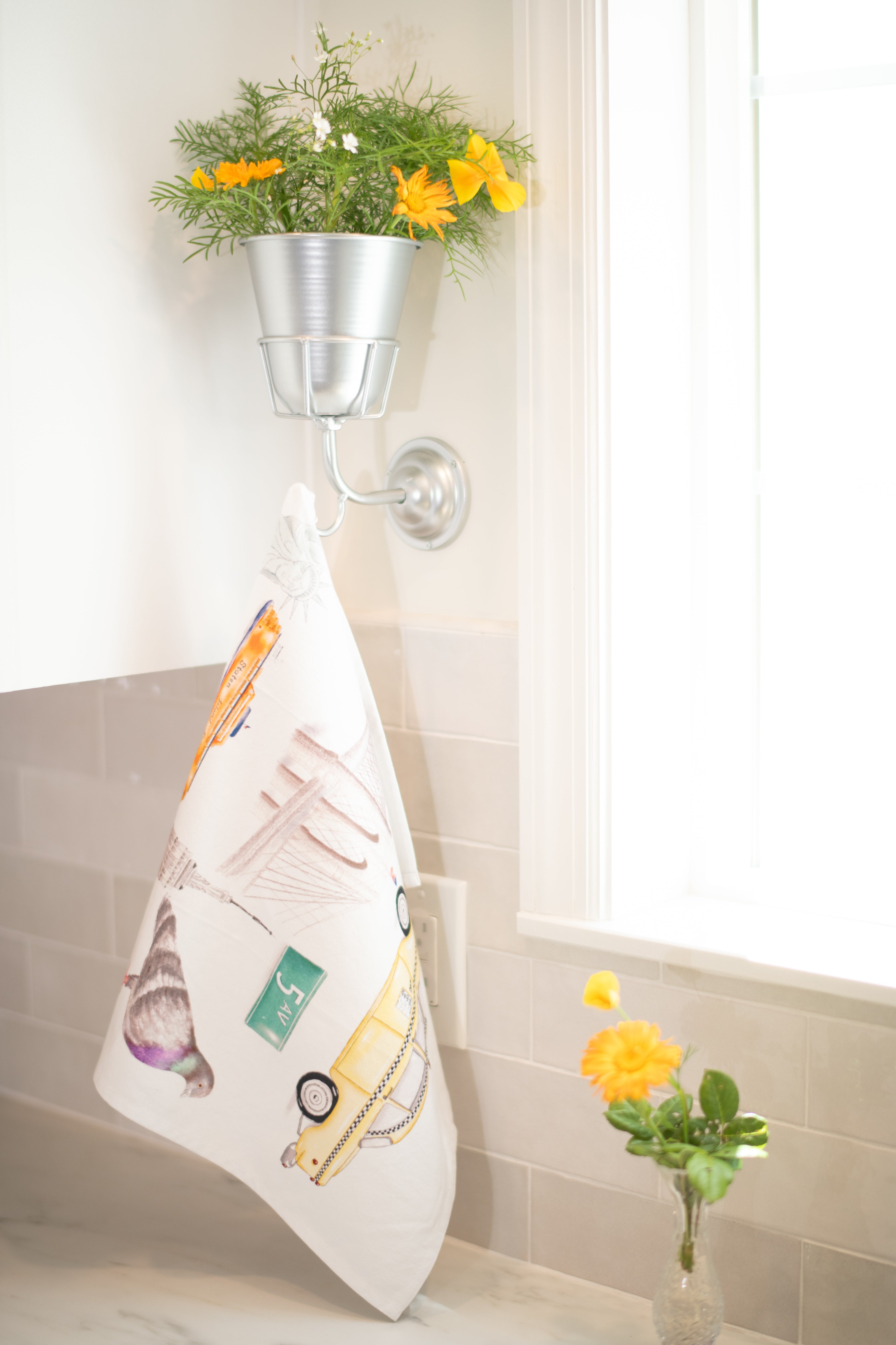 Icons of New York Tea Towel