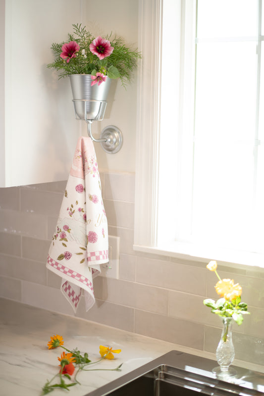 The Pink Apple Tea Towel