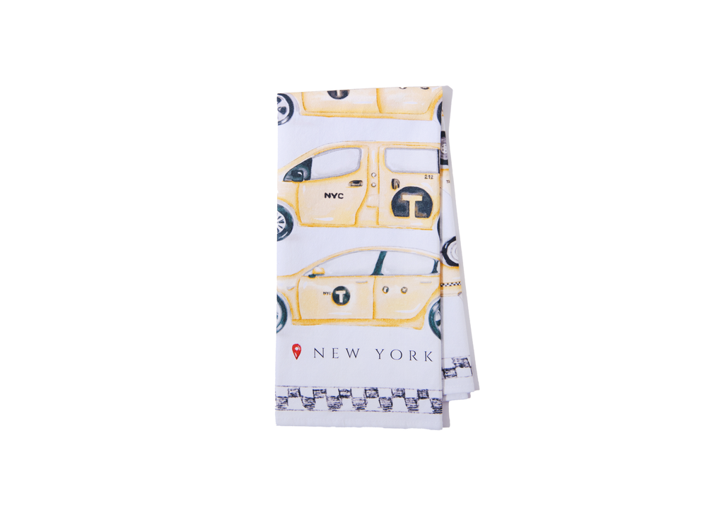 The New York Taxi Tea Towel