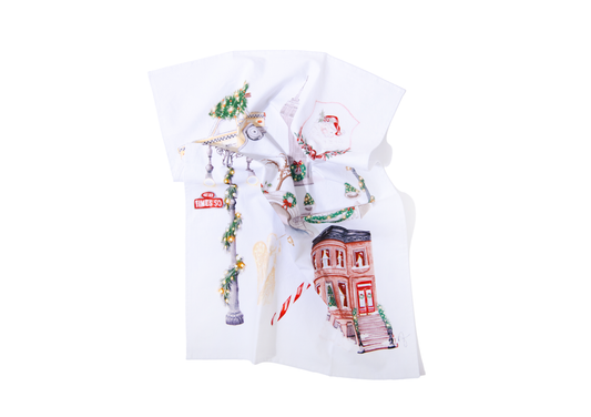 Festive New York Tea Towel